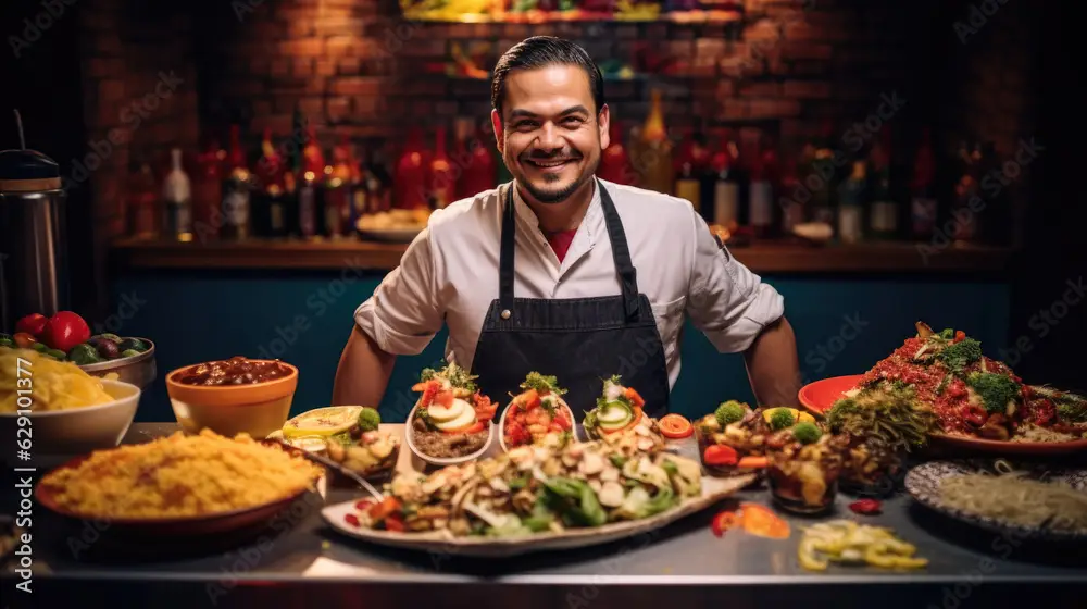 talented chef creates tacos at a festive outdoor fiesta in san miguel de allende a culinary journey through mexican tradition, flavors, and festivities